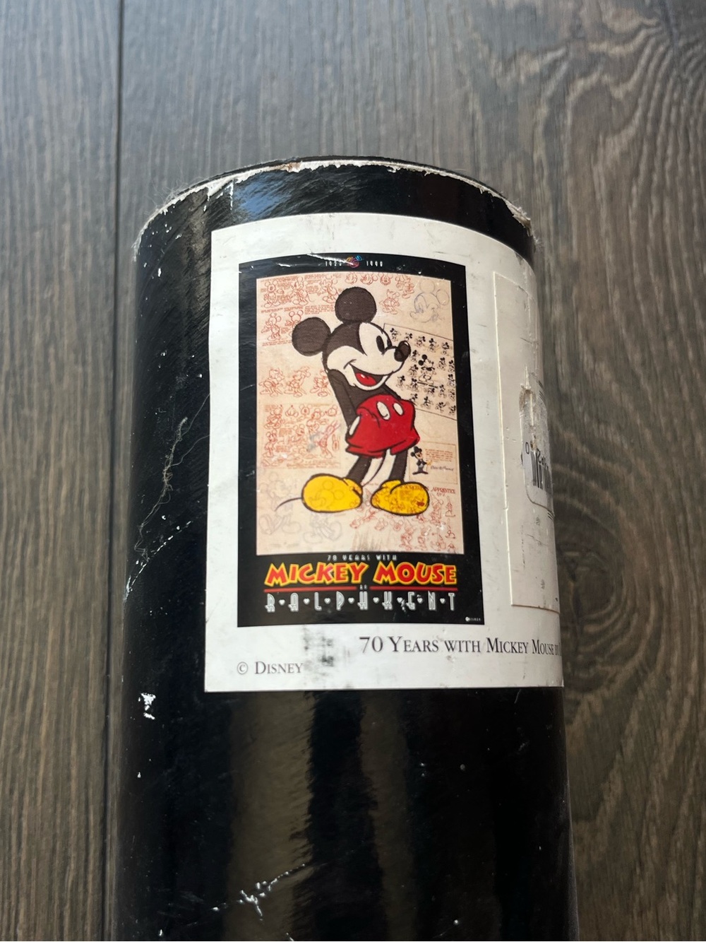 Vintage 70 Years With Mickey Mouse Commemorative Poster